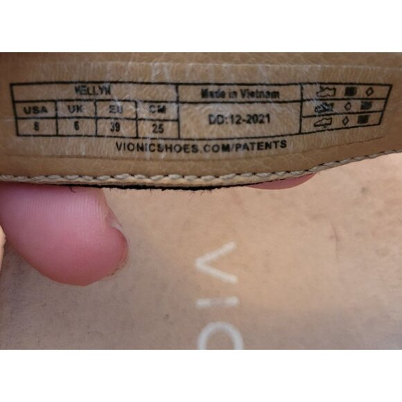 Vionic 8 Black Strappy Platform Sandals KELLYN Open Toe Summer - Picture 5 of 11